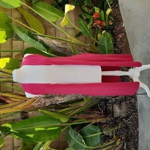 Lularoe extra small pink red Raspberry Joy duster vest